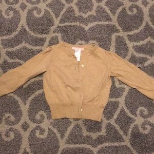 Janie and jack Gold cardigan